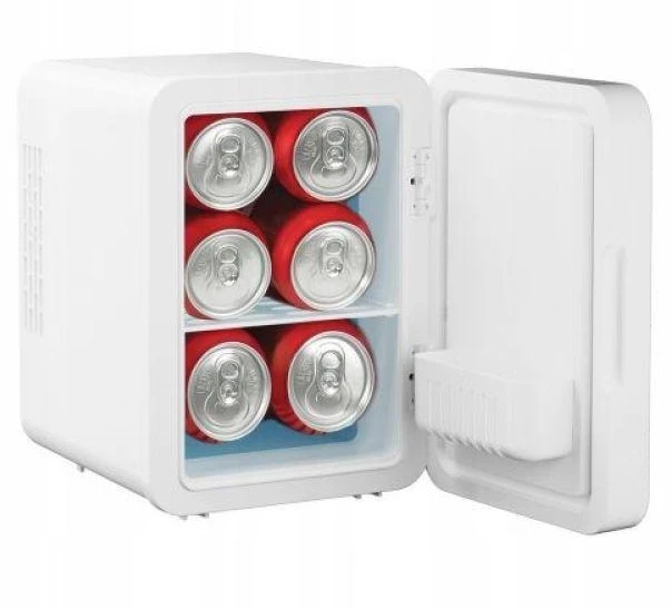 Mini šaldytuvas su LED makiažo veidrodėliu ELLE 4L baltas