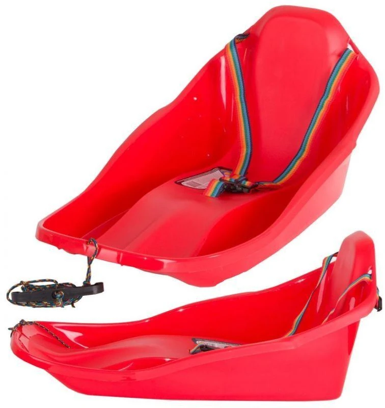 Prosperplast MINI TOPO Raudonos plastikinės rogutės