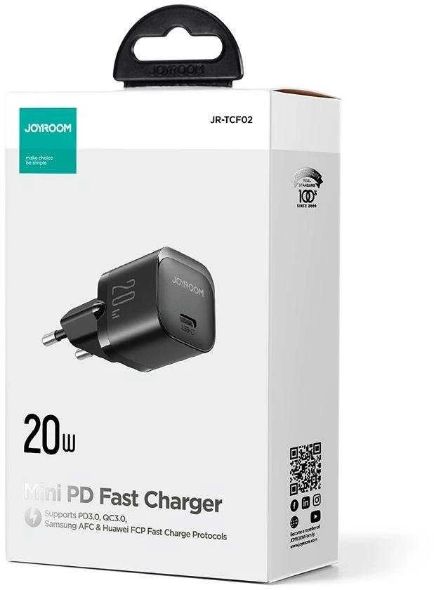 Įkroviklis Joyroom JR-TCF02 20W USB-C juodas