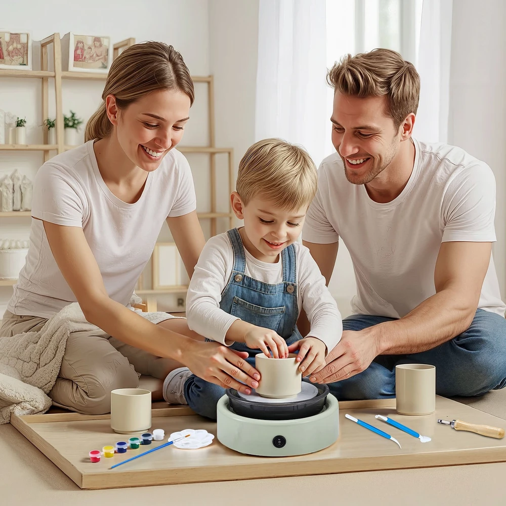 VEVOR Elektrinė mini keramikos ratelis vaikams