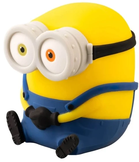 ERIK Minions Bob silikoninė LED naktinė lemputė vaikams, 15 cm