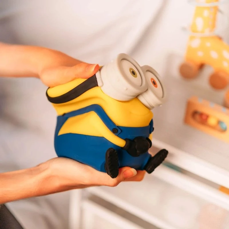ERIK Minions Bob silikoninė LED naktinė lemputė vaikams, 15 cm