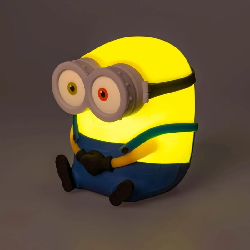 ERIK Minions Bob silikoninė LED naktinė lemputė vaikams, 15 cm
