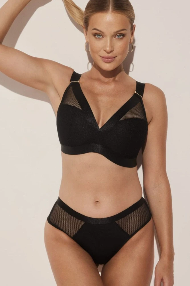 Minkšta liemenėlė Kinga Lara WB-748, juoda