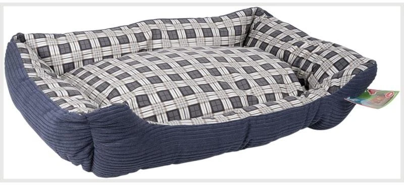 Other Brand Minkšta šuns sofa L, 75 × 58 × 19 cm, tamsiai mėlyna