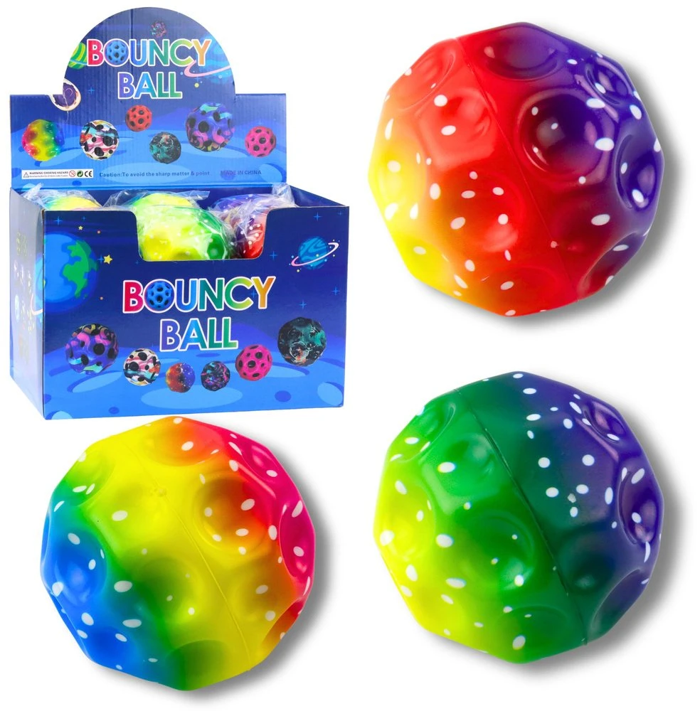 Lean Toys Kamuolys su įdubimais, spalvotas 10 cm