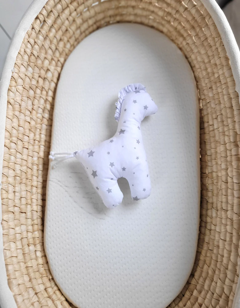 Minkštas pliušinis žaislas arkliukas LUCKY Horse Mini Gray Stars