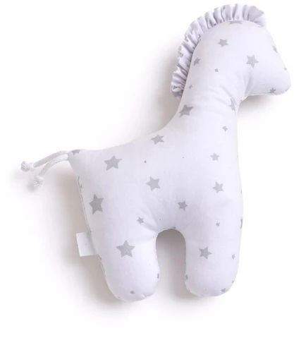 Minkštas pliušinis žaislas arkliukas LUCKY Horse Mini Gray Stars