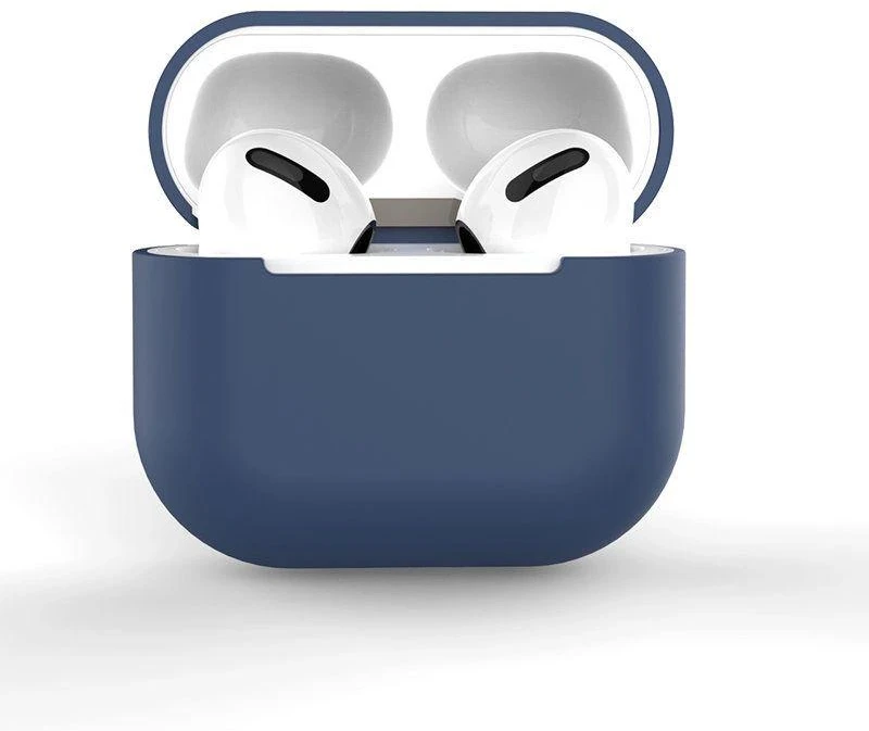 Hurtel AirPods 2 / AirPods 1 silikoninis soft ausinių dėklas mėlynos spalvos