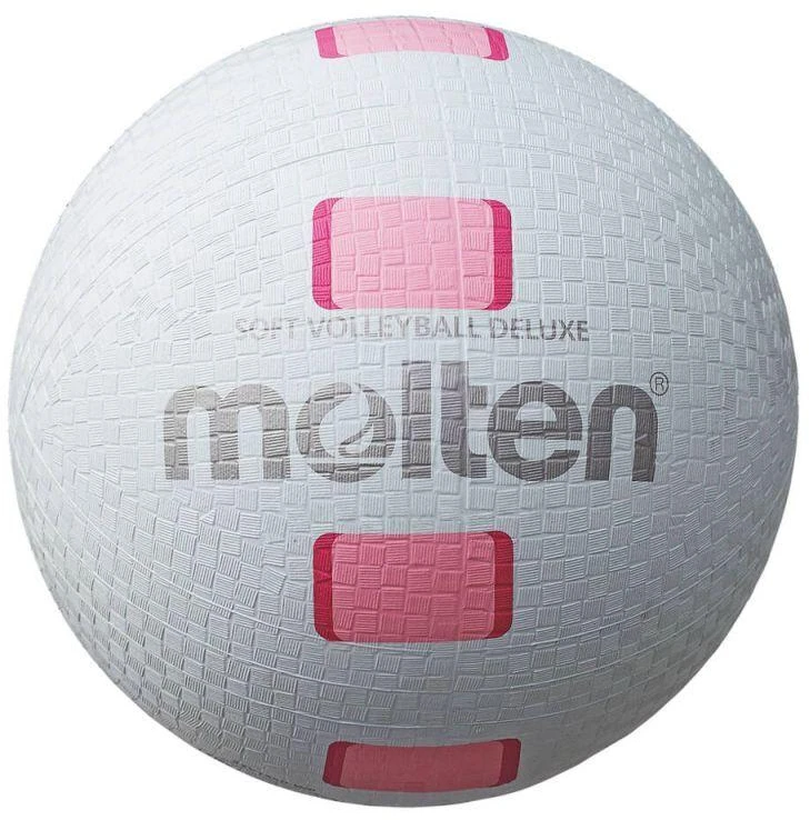 Minkštas tinklinio kamuolys Molten Soft Volleyball Deluxe S2Y1550-WP