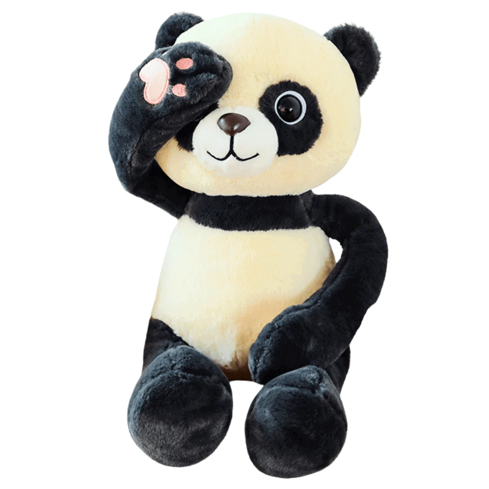 Lean Toys Pliušinė panda su magnetais, 23 cm