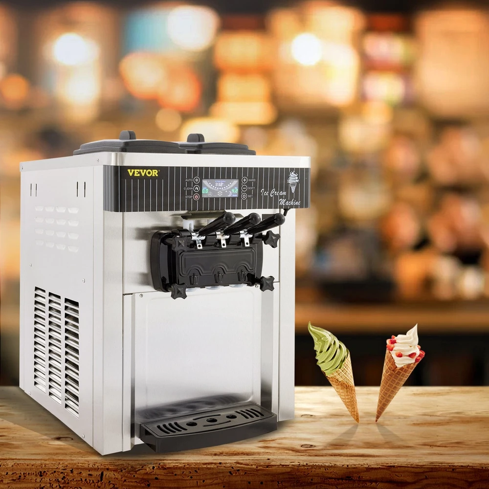 VEVOR Komercinė minkštų ledų mašina 2200W
