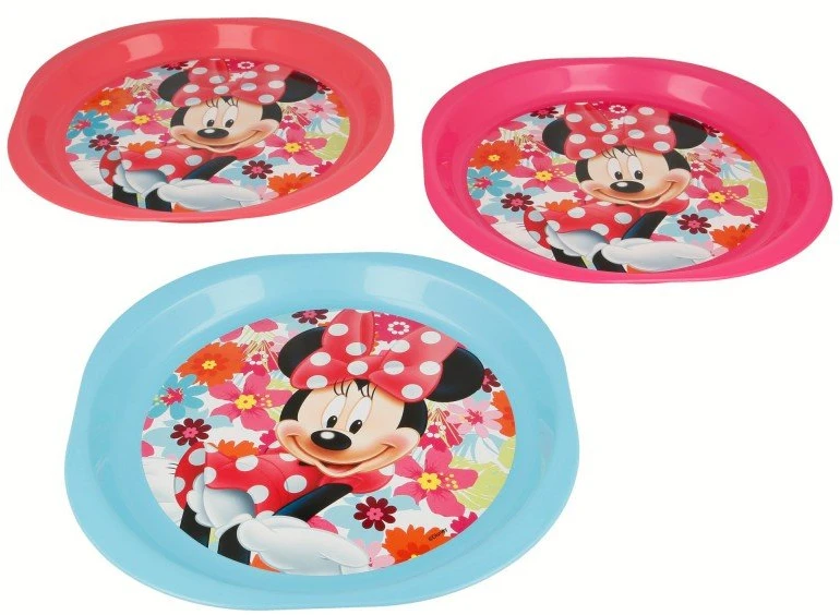 Minnie Mouse - 3 iškylų lėkščių rinkinys