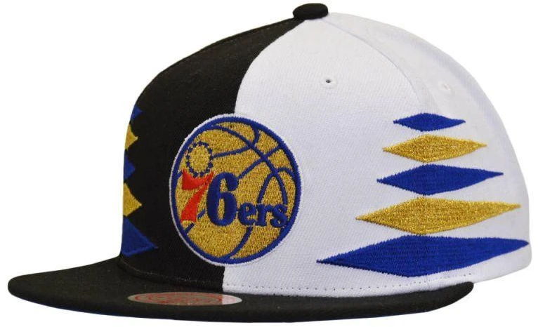 Mitchell & Ness NBA Diamond Cut Filadelfijos 76ers Kepurė - HHSS1093-P76YYPPPBKWH