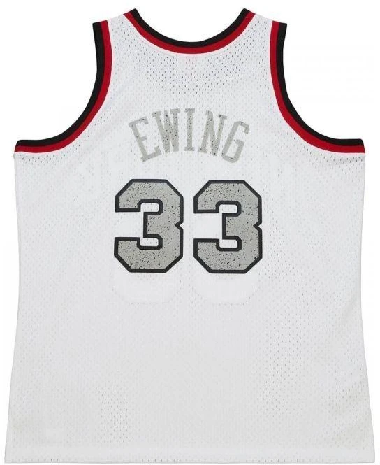 Mitchell & Ness NBA Kreidinio Cemento Swingman Džersis Knicks 1991 Patrick Ewing M TFSM5934-NYK91PEWWHIT