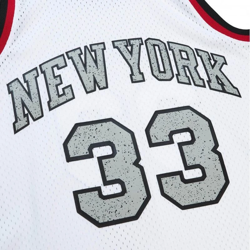Mitchell & Ness NBA Kreidinio Cemento Swingman Džersis Knicks 1991 Patrick Ewing M TFSM5934-NYK91PEWWHIT
