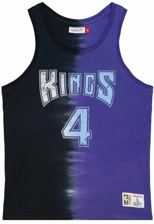 Mitchell & Ness NBA Sacramento Kings Chris Webber Medvilninis marškinėliai be rankovių su tie-dye raštu - TTNK3206-SKIYYCWEBKPR