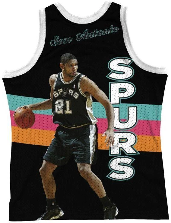 Mitchell & Ness NBA San Antonio Spurs Tim Duncan marškinėliai be rankovių