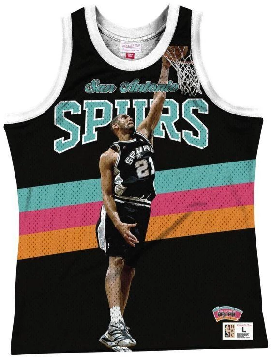 Mitchell & Ness NBA San Antonio Spurs Tim Duncan marškinėliai be rankovių