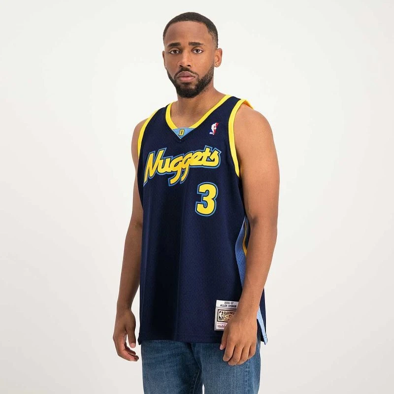 Mitchell & Ness NBA „Swingman“ Allen Iverson marškinėliai Denver Nuggets SMJY4205-DNU06AIVASBL
