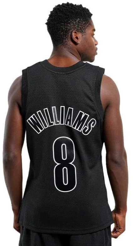 Mitchell & Ness NBA Swingman Brooklyn Nets Deron Williams marškinėliai M SMJY6513-BNE12DWMBLCK