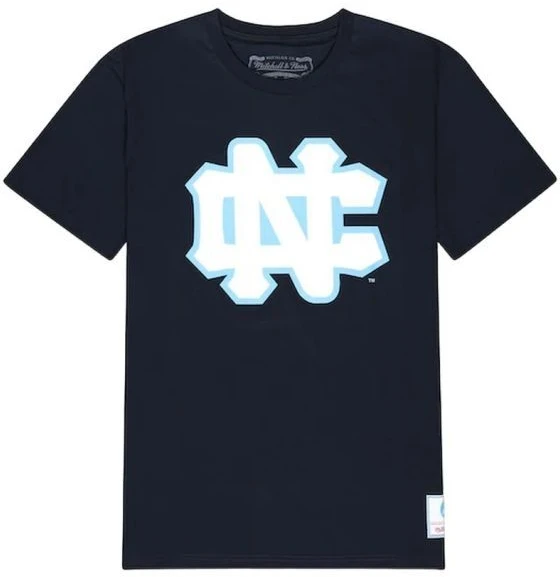Mitchell & Ness NCAA Šiaurės Karolinos Universitetas Didelis Logotipas Marškinėliai M BMTRINTL1272-UNCNAVY