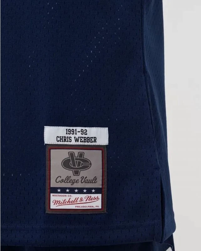 Mitchell & Ness NCAA Swingman Road Džersis Mičiganas 1991 Chris Webber SMJY4437-UMI91CWEASBL