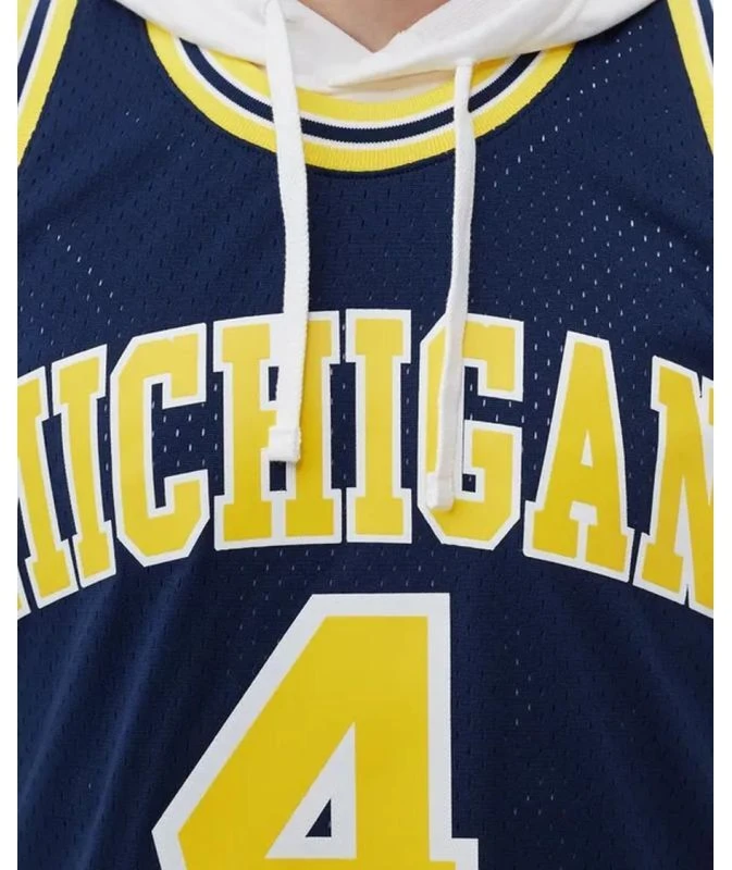 Mitchell & Ness NCAA Swingman Road Džersis Mičiganas 1991 Chris Webber SMJY4437-UMI91CWEASBL