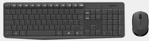 Logitech MK235 Belaidė Klaviatūra ir pelė - Pilkas-PTG-2.4GHZ-MEDITER