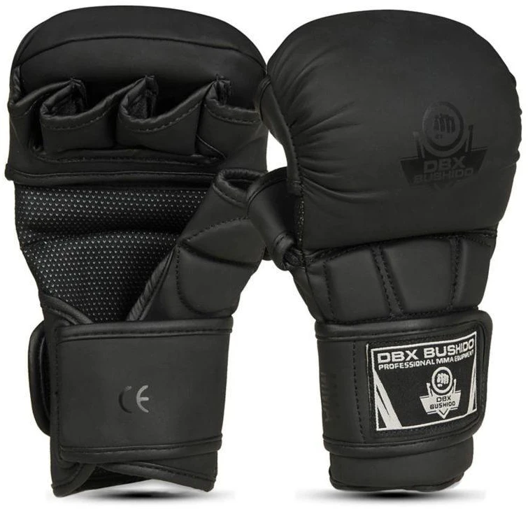 MMA sparingo pirštinės vaikams XS – Juodas Master – Valor serija | DBX Bushido