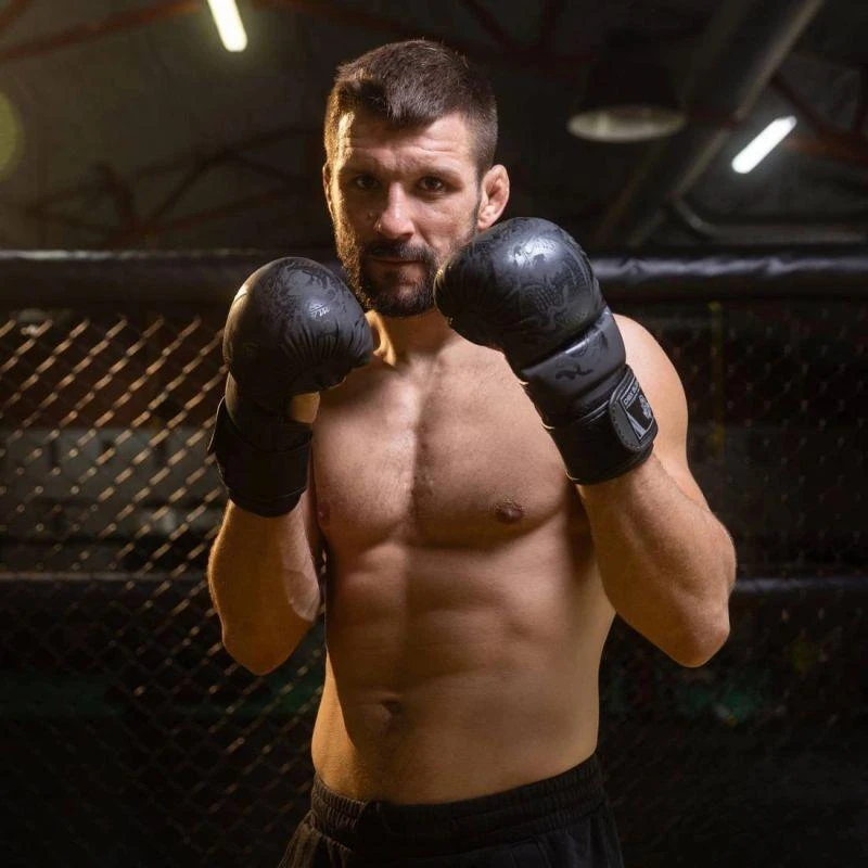 MMA treniruočių pirštinės M - Juodasis Drakonas - Valor serija
