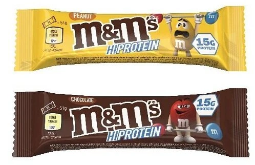 M&M's baltyminis batonėlis 12 x 51 g