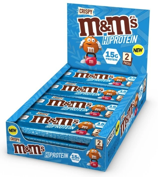 M&M's baltyminis batonėlis 12 x 51 g