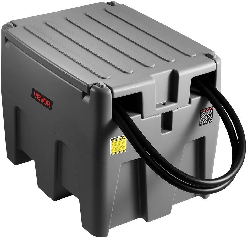 VEVOR Nešiojama dyzelino talpa 220 l su 12V siurbliu