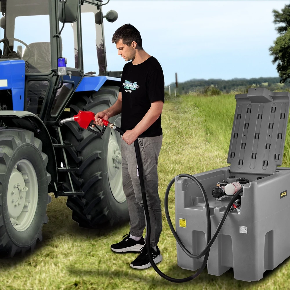 VEVOR Nešiojamas dyzelino bakas, talpa 438 litrų