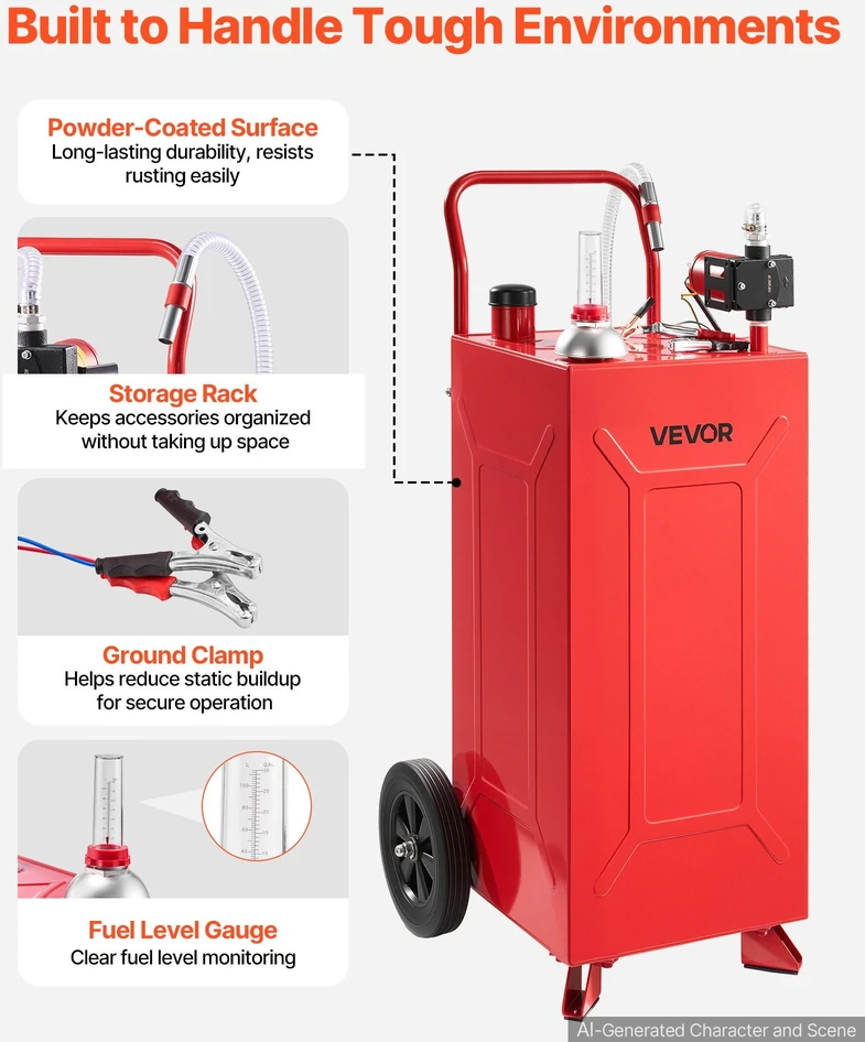 Mobili kuro talpa VEVOR FF-920EQ-30Gal-2, 113,6 l