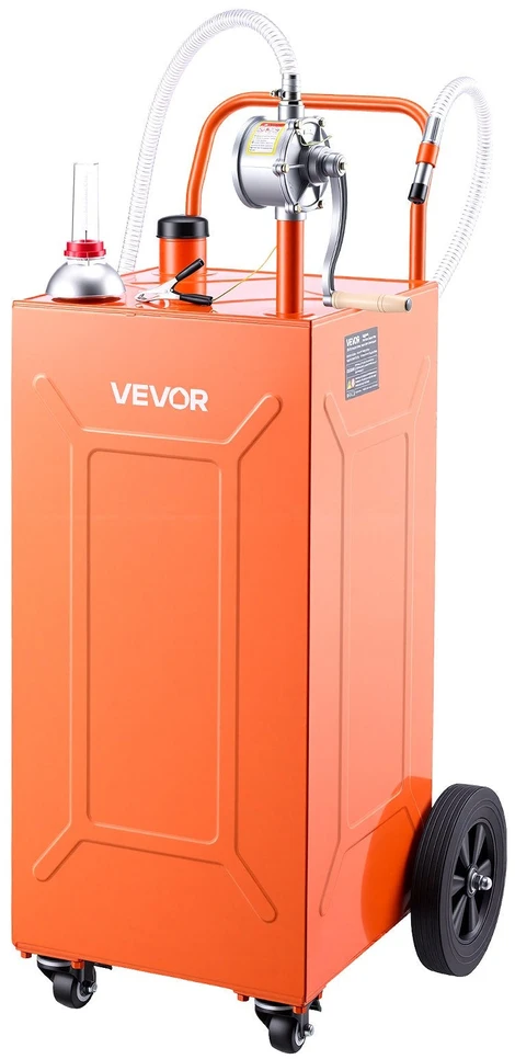 VEVOR 132,5 l kuro vežimėlis su rankine pompa