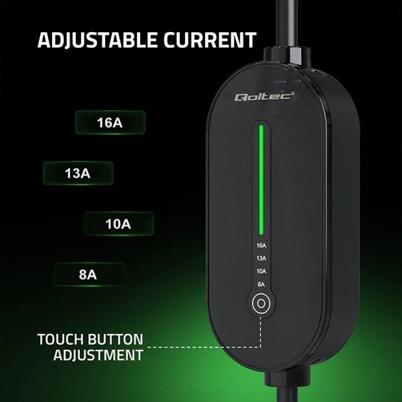 Qoltec 2w1 Typ2 | 3,5 kW | 230 V | LED | 5 m
