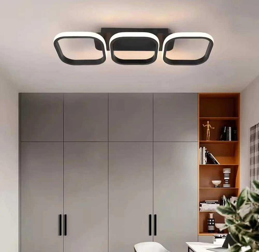 Lubinis šviestuvas ATL Lubų šviestuvas LED, juodas, 33W