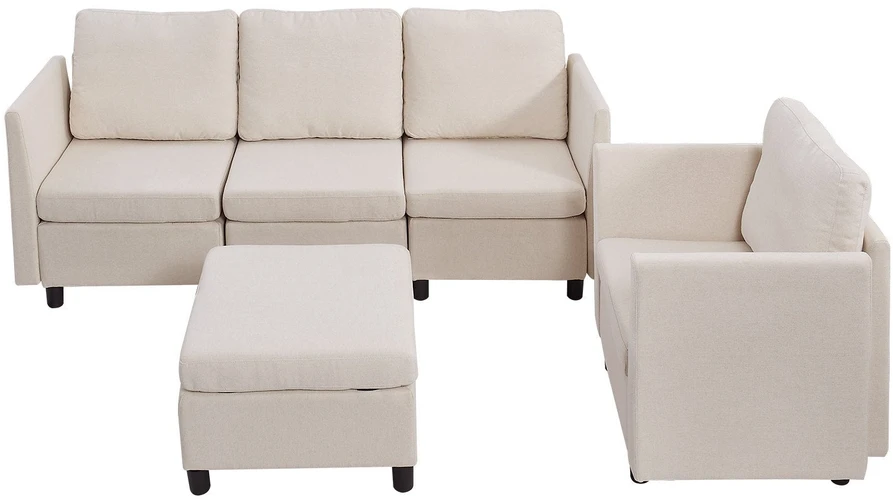 VEVOR Modulinė 5 vietų sofa su paslėpta saugykla