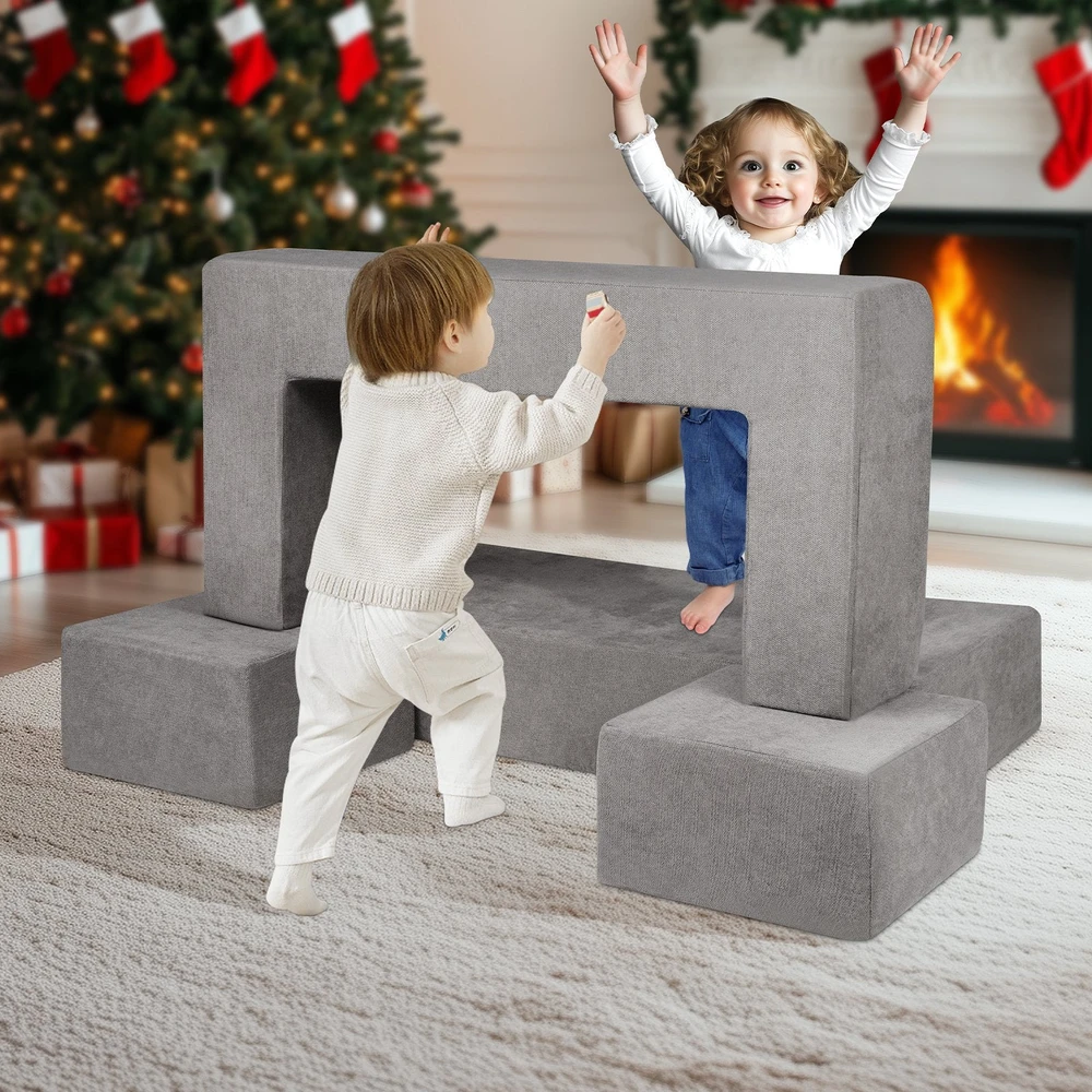 VEVOR Vaikiška modulinė žaidimų sofa, 4 dalių