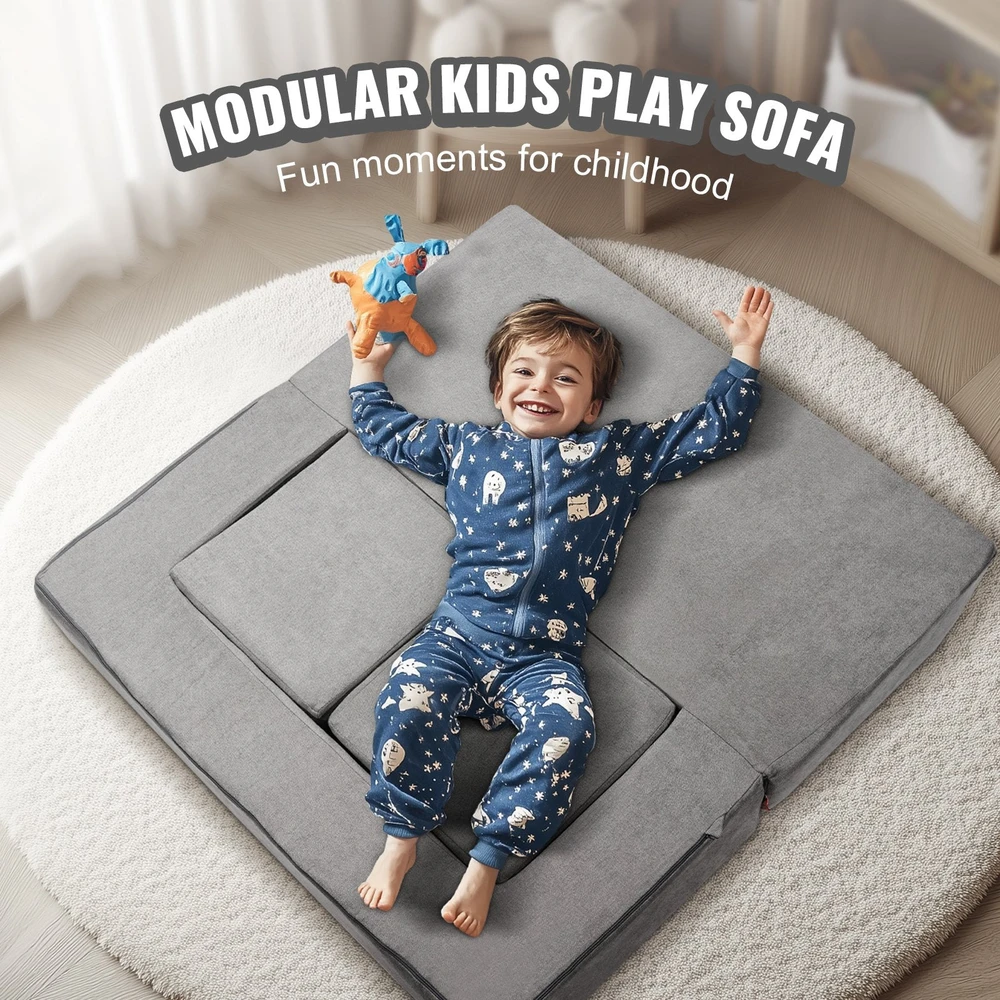 VEVOR Vaikiška modulinė žaidimų sofa, 4 dalių