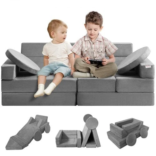 VEVOR Vaikiška modulinė sofa, 15 dalių
