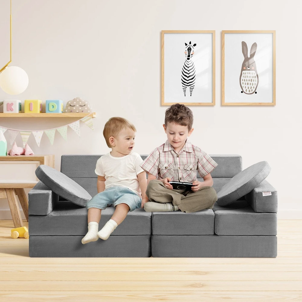 VEVOR Vaikiška modulinė sofa, 15 dalių