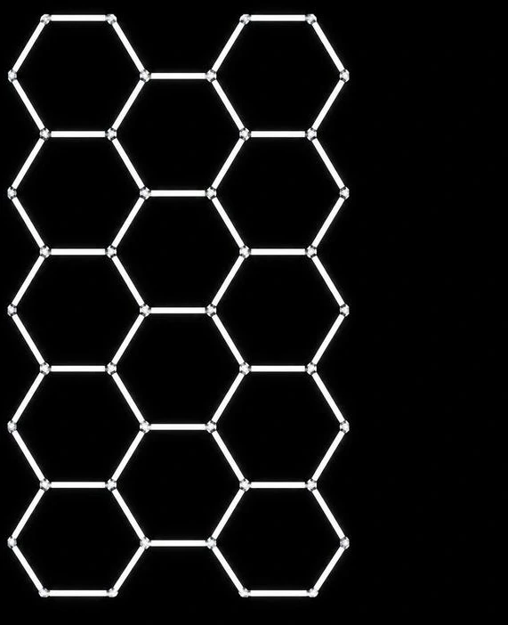 Lubinis šviestuvas ZD211E LED lempa 14 šešiakampių 234x405cm