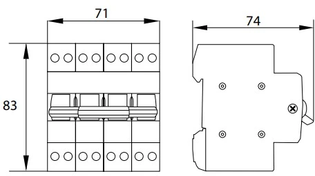 Schelinger Modulinis perjungiklis I-0-II 4P 63A