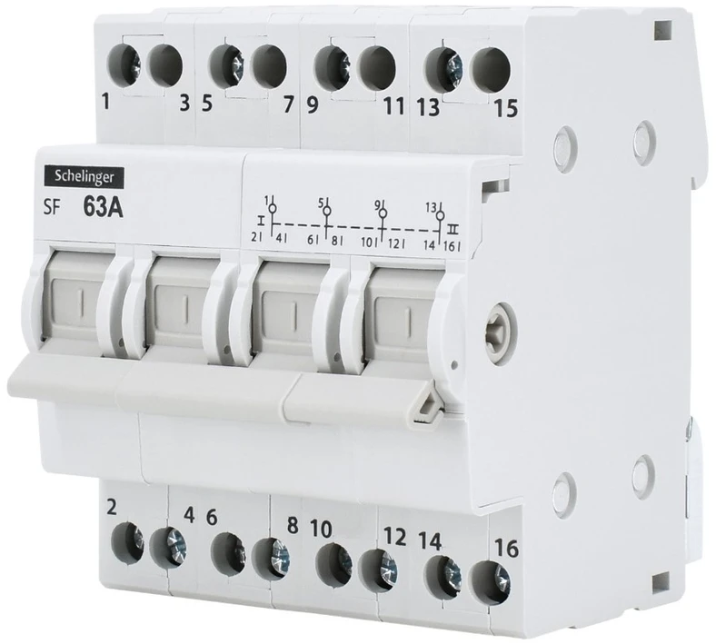 Schelinger Modulinis perjungiklis I-0-II 4P 63A