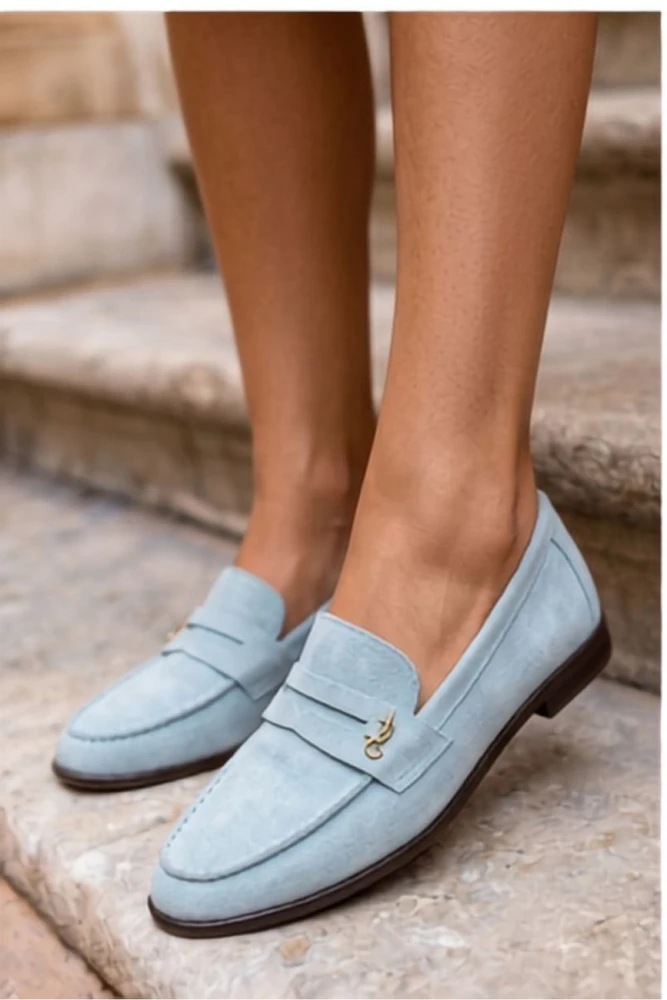 Mokasinai su zomšos imitacija Step in style