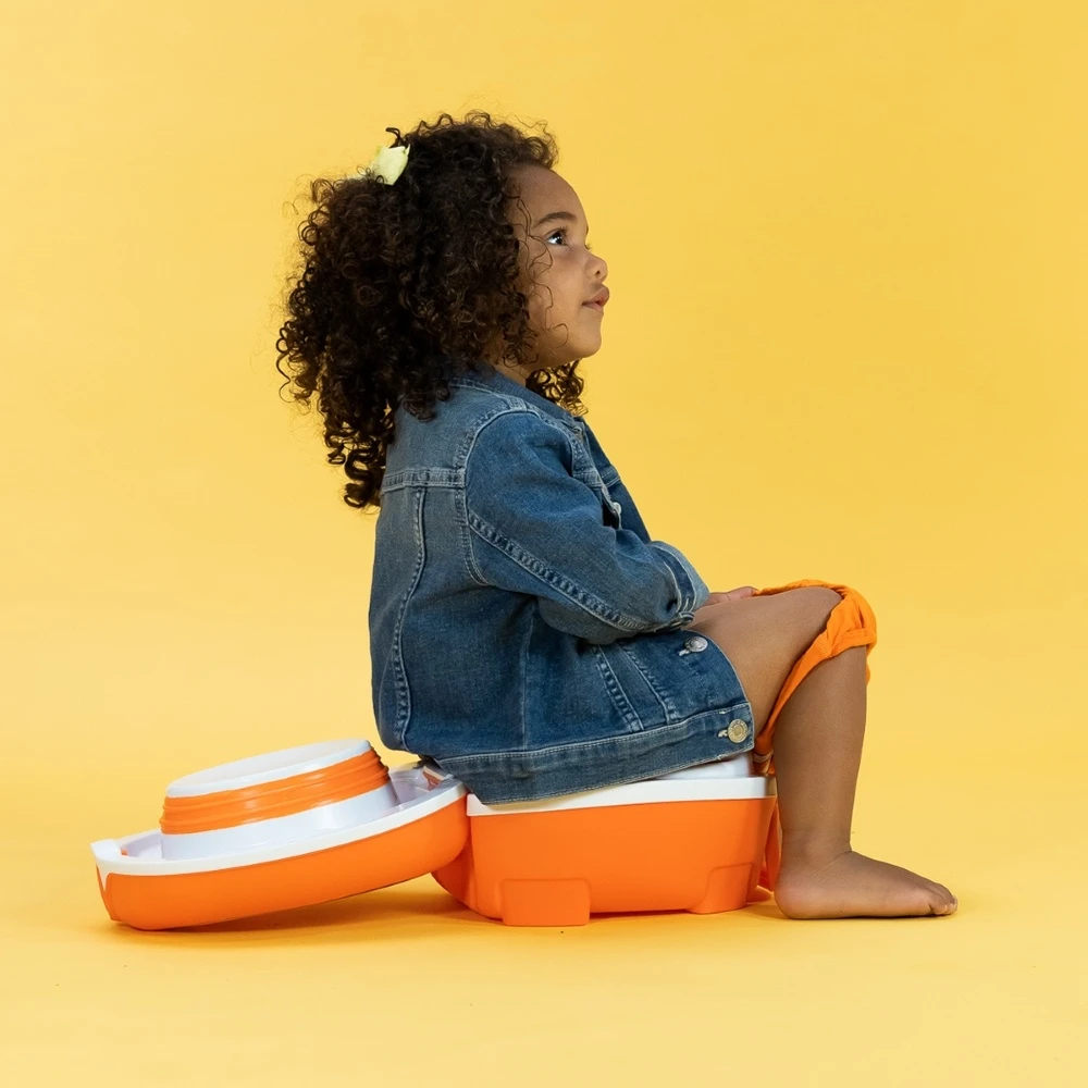Mokomasis nešiojamas naktipuodis My Carry Potty, žuvelė, oranžinės spalvos