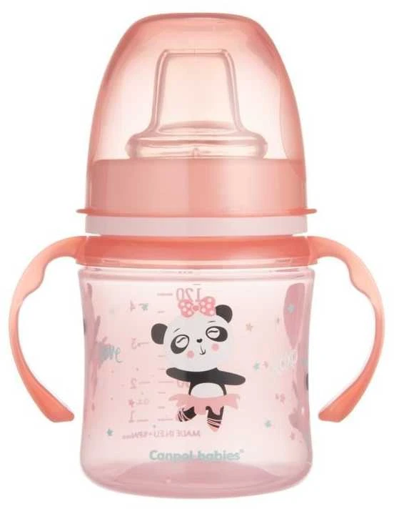 CANPOL 35/207 EasyStart treniruočių puodelis 120ml - Sweet fun pink
